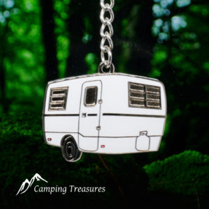 White Trillium Key Chain