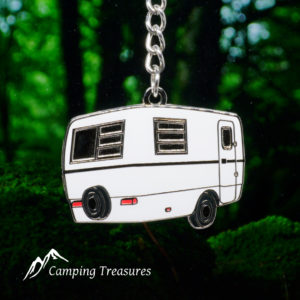 White Trillium Key Chain